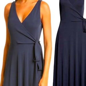 Club Monaco Navy Wrap Dress